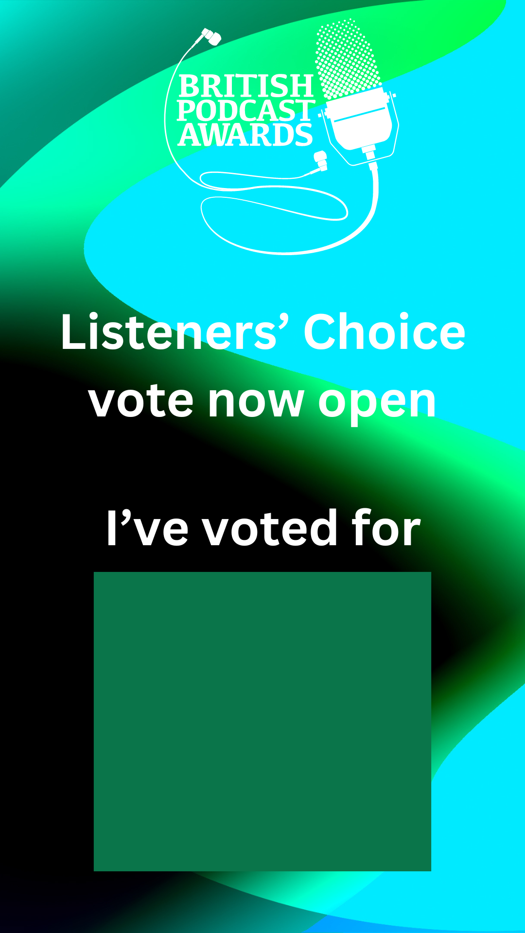 Listeners' Choice Awards - promo - British Podcast Awards